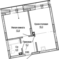 1-комнатная в жилом комлексе «Кварталы Немировича»