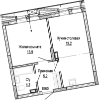 1-комнатная в жилом комлексе «Кварталы Немировича»
