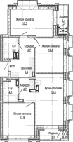 3-комнатная в жилом комлексе «Кварталы Немировича»