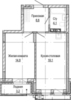 1-комнатная в жилом комлексе «Кварталы Немировича»