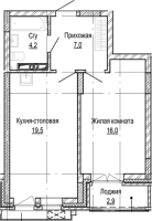 1-комнатная в жилом комлексе «Кварталы Немировича»