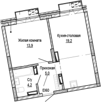 1-комнатная в жилом комлексе «Кварталы Немировича»
