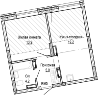 1-комнатная в жилом комлексе «Кварталы Немировича»