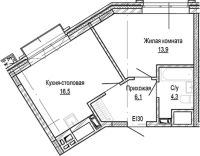 1-комнатная в жилом комлексе «Кварталы Немировича»