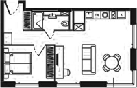 Кв. свободной пл. в жилом комлексе «Башни YES»