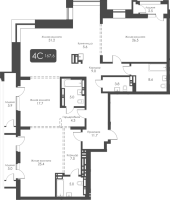 4-комнатная студия в жилом комлексе «City Towers»