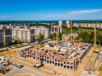 Динамика строительства новой школы в наукограде «Кольцово»